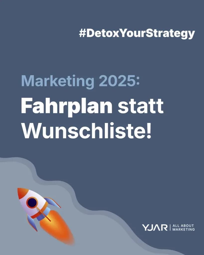 Marketing 2025: Fahrplan statt Wunschliste!